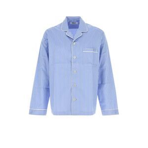 Tekla Unisex Embroidered Cotton Sateen Shirt